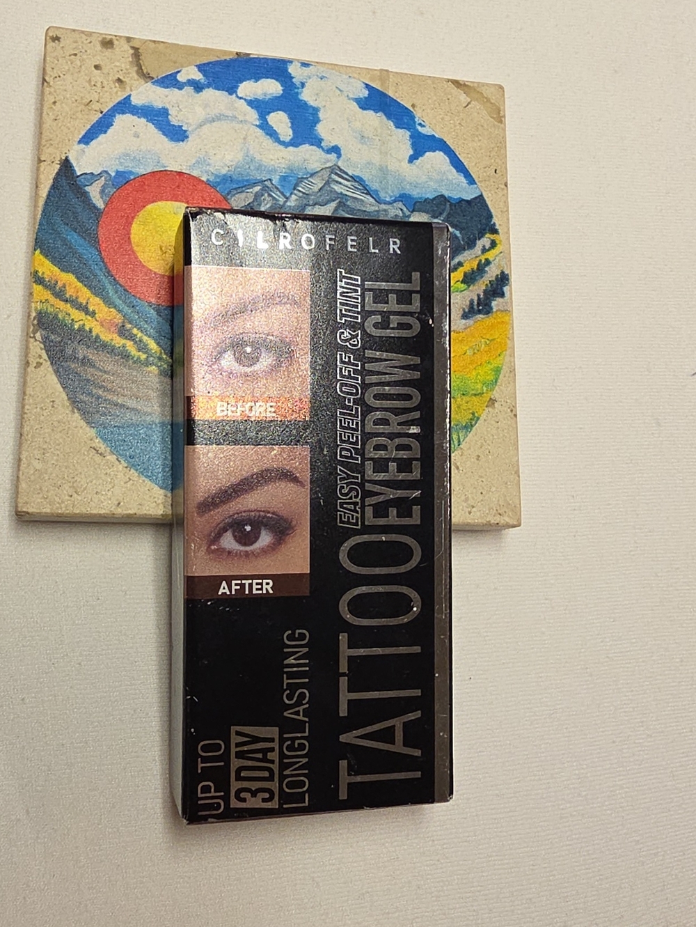 Black Tattoo Eyebrow Gel - Longlasting 3 Day Tint